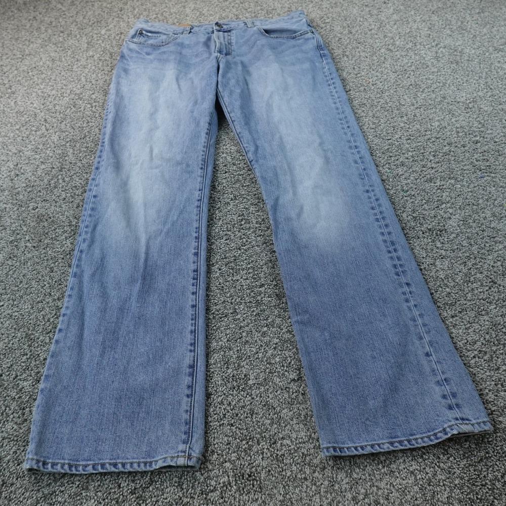 VTG Gap Jeans Mens 35X32 Light Blue Denim Pants 1969 Boot Cut Western Y2K Fade